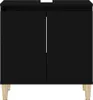 vidaXL Waschbeckenunterschrank Schwarz 58x33x60 cm Produktbild-Vorschau 6