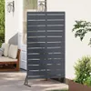 vidaXL Sichtschutz 100 x 50 x 180 cm Stahl Anthrazit Produktbild-Vorschau 3