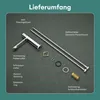 A diagram showing the components of a faucet. Produktbild-Vorschau