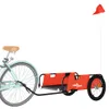 vidaXL Príves na bicykel Orange Oxford Fabric a Iron Náhľad obrázku produktu 3
