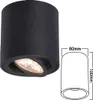 Deckenleuchte SPOTLIGHT | schwenkbar | rund | GU10 schwarz Produktbild-Vorschau 2