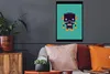 MuchoWow® Gerahmtes Poster Roboter - Gesicht - Antenne - Produktbild-Vorschau 2