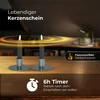 Stabkerzen LED mit Timer GRAU 8 Stück Indoor 6 Stunden Produktbild-Vorschau 2