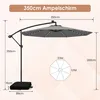 Ombrellone COSTWAY da 350 cm con base, luci a LED e Anteprima dell’immagine prodotto 9