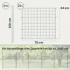 Teichzaun Gartenzaun Hundezaun - Metall Gitterzaun aus Produktbild-Vorschau 2