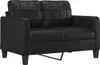 vidaXL 2-Sitzer-Sofa Schwarz 120 cm Kunstleder Produktbild-Vorschau 1