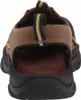 The back view of a brown sandal. Produktbild-Vorschau
