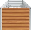 vidaXL Hochbeet Hellbraun 390 x 50 x 36 cm Verzinkter Stahl Produktbild-Vorschau 6