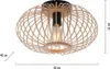 JUST LIGHT LED Deckenlampe RACOON Holz Cocoon E27, Produktbild-Vorschau 6