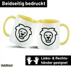 Huuraa Kaffeetasse Löwe Sternzeichen Symbol 330ml Gelb Produktbild-Vorschau 2
