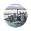 MuchoWow® Mauspad Mousepad Luftaufnahme von New York 50x50 Produktbild-Vorschau 1