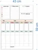 Agenda magnetica da frigorifero - calendario, lavagna + Anteprima dell’immagine prodotto 2