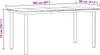 A line drawing of a table with dimensions indicated. Produktbild-Vorschau