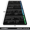 A large gaming mousepad with keyboard shortcuts for various software applications printed on it. Voir les images du produit