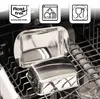 com-four® Butterdose Edelstahl - Große Butterglocke aus Produktbild-Vorschau 4