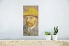 MuchoWow® Poster Selbstbildnis mit Strohhut - Vincent van Produktbild-Vorschau 5