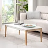 Belmy Stolik kawowy 90x68 cm beżowy kaszmir VIENNA – Podgląd zdjęcia produktu 1