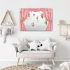 Leinwandbild Zirkusakrobaten 120x80 Feeby Rot bild für die Produktbild-Vorschau 2