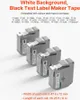 4x Brother ruban 12mm noir sur blanc M-K231 - Compatible Voir les images du produit 6