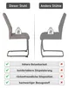 Hela Tische, 4er Set Freischwinger Esszimmerstuhl Christina Produktbild-Vorschau 6