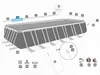 Bestway® Ersatzteil Horizontale Poolstange A (grau) für Produktbild-Vorschau 2