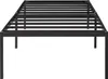 A black metal bed frame is shown against a white background. Náhľad obrázku produktu