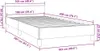 Bettgestell ohne Matratze Taupe 100x200 cm Stoff Produktbild-Vorschau 7