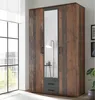 Kleiderschrank Drehtürenschrank - 120 cm mit Spiegeltür - Produktbild-Vorschau 2