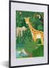MuchoWow® Gerahmtes Poster Dschungel - Giraffe - Tukan - Produktbild-Vorschau 1