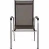 SIENA GARDEN Tesoro Stapelsessel silber Aluminium M29566 Produktbild-Vorschau 2