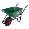 ECD Germany Schubkarre, 100 Liter PP-Mulde Grün, 150kg Produktbild-Vorschau 1