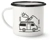 Tchibo Emaille Tasse, Camping Becher, Kaffeetasse mit Produktbild-Vorschau 1