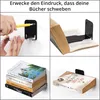 4er Unsichtbares Schwarzes Bücherregal Wand, bücherregal Produktbild-Vorschau 4