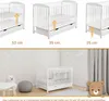 Gitterbett Babybett 2in1 60x120 mit Schublade Produktbild-Vorschau 2