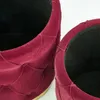 Halmar Hocker (2 Stück) Polly - weinrot / gold Produktbild-Vorschau 13