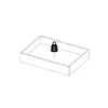 A diagram showing a drawer with a weight symbol indicating its load capacity. Voir les images du produit