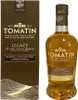 A bottle of Tomatin Legacy Highland Single Malt Scotch Whisky and its packaging are displayed side-by-side against a white background. Produktbild-Vorschau