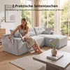 GLP Modulares Ecksofa 256 cm aus Cord, 4-Sitzer mit Produktbild-Vorschau 12