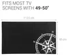 kwmobile 49-50" TV Abdeckung Indoor - Fernseher Hülle Produktbild-Vorschau 3