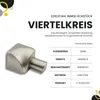 Viertelkreis Inneneck Vollmaterial Edelstahl V2A 10mm Produktbild-Vorschau 3