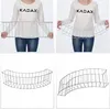 A collage of four images showing a wire garden border. The top two images show a person holding the border, demonstrating its flexibility. The bottom two images show the border from different angles. Produktbild-Vorschau