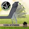 BigDean Sonnenliege klappbar mit Kopfkissen extra hoch Produktbild-Vorschau 4
