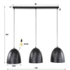 Hoyz-Kollektion – Hängelampe Kosmos 3L – Anthrazit Produktbild-Vorschau 5