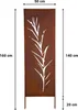 Panel Ogrodowy Dekoracyjny Trawy Cnc 160 X 50 Rdzawy Brama Podgląd zdjęcia produktu 1