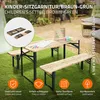 ML-Design Kindersitzgruppe 3tlg. klappbar, Natur/Grün, Produktbild-Vorschau 2