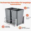 Wysuwany kosz na śmieci VEVOR (35 qt x2), podwójny kosz na Podgląd zdjęcia produktu 5