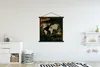 MuchoWow® Textilposter Weltkarte - Einfach - Blumen 90x90 Produktbild-Vorschau 2