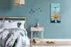 Dekor Leinwand Uhr Wandbilder Geräuschlos 30x60 Blume Lotus Produktbild-Vorschau 4