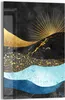 DEQORI Glasbild Echtglas 40x60 cm 'Goldener Mondzauber' Produktbild-Vorschau 1