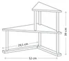 Estantería KESPER para cocina, estantería angular de bambú  Vista previa de la imagen del producto 6